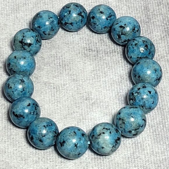 Blue Jasper Beaded Bracelet - Picture 1 of 6